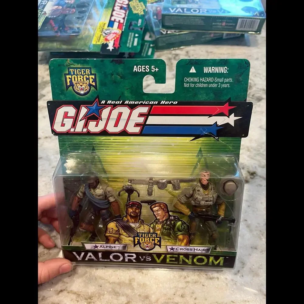 2004 GI Joe Valor Venom‎ Tiger Force Alpine Orange Skin & Cross Hair 2 Pack MOC